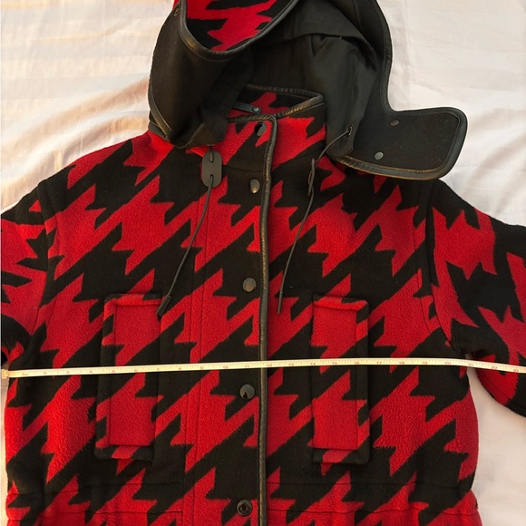 Coach Leather-Trimmed Hooded Coat. - Picture 16 of 16